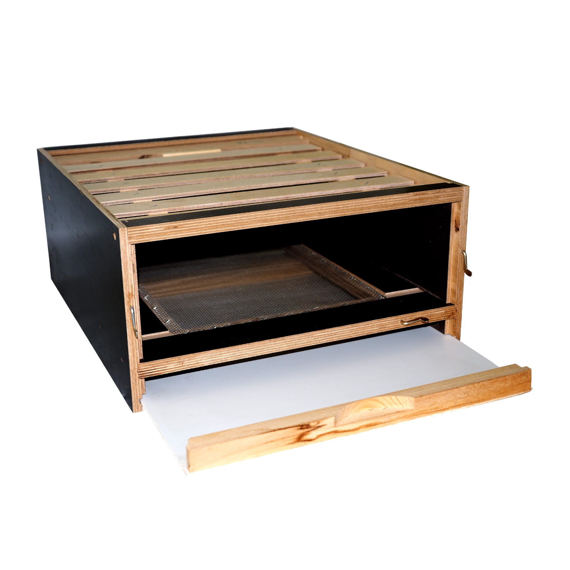 Dennica wysoka higieniczna do ula wielkopolskiego 10-r z siatką i szufladą z poławiaczem pyłku - obrazek 3